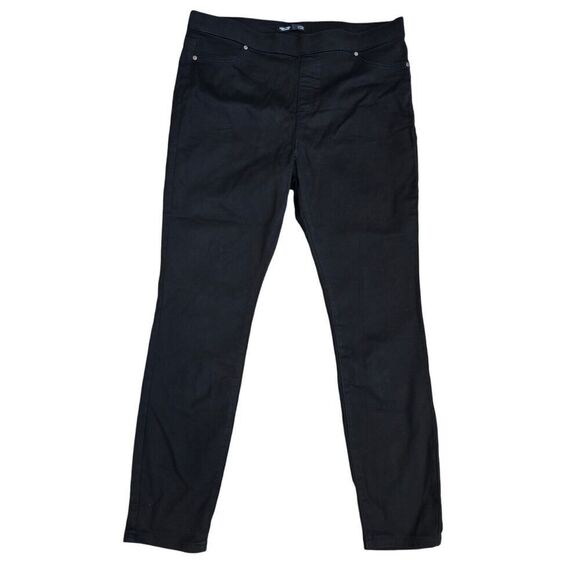 NWT SimplyâVera Vera Wang Black Leggings XL Cotton Blend Stretch Pants Pull-on - Picture 1 of 8